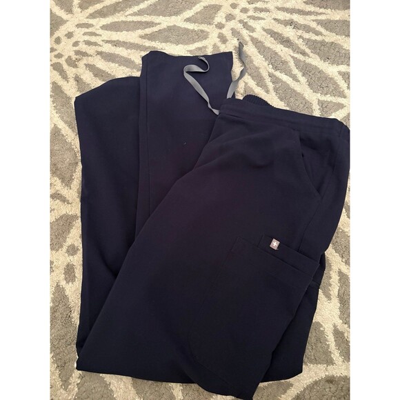 Navy Blue Figs Technical Collection Scrub Pants - Picture 3 of 4